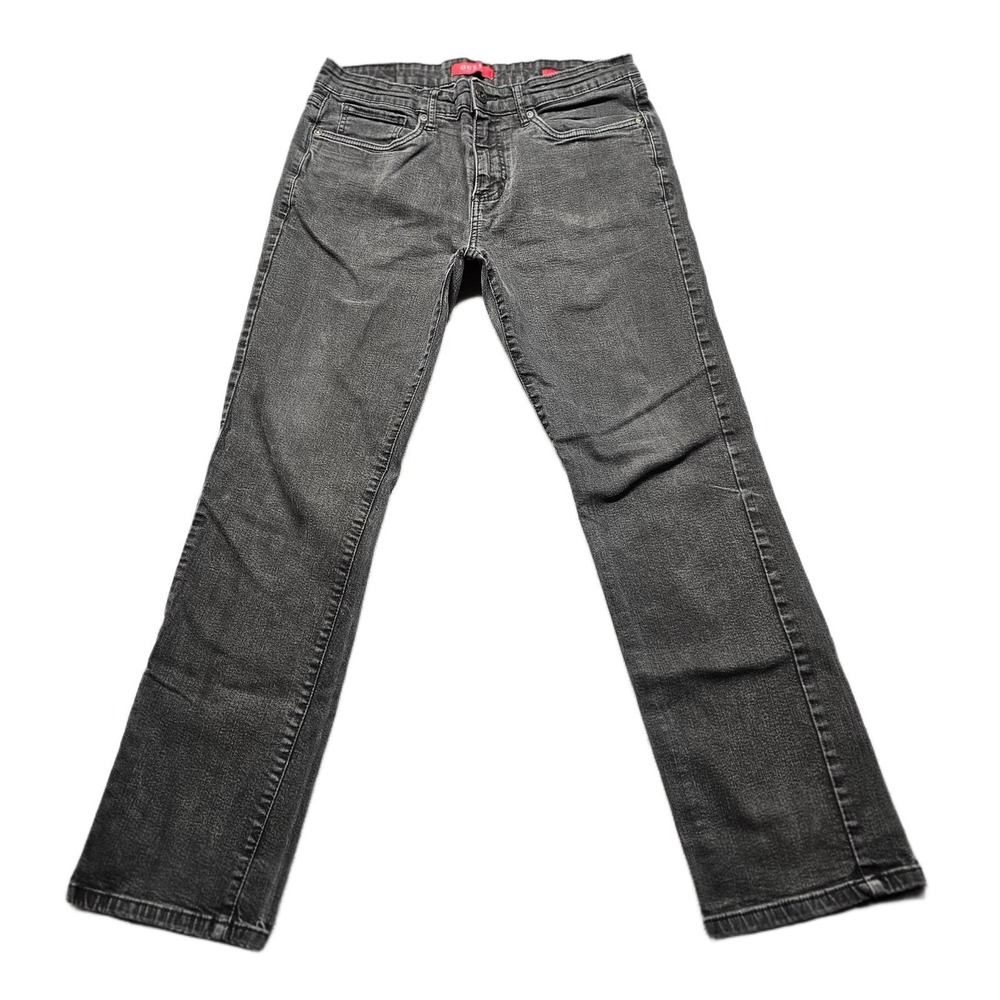 Guess Jeans Mens 32 Gray Denim Del Mar Fit Slim Straight Leg Grunge Streetwear